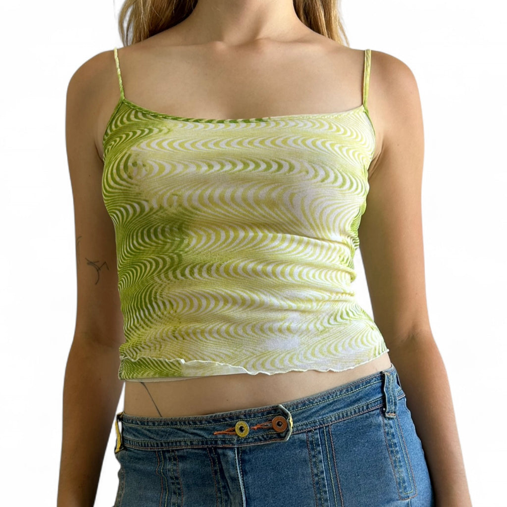 Green stretchy cami/tank