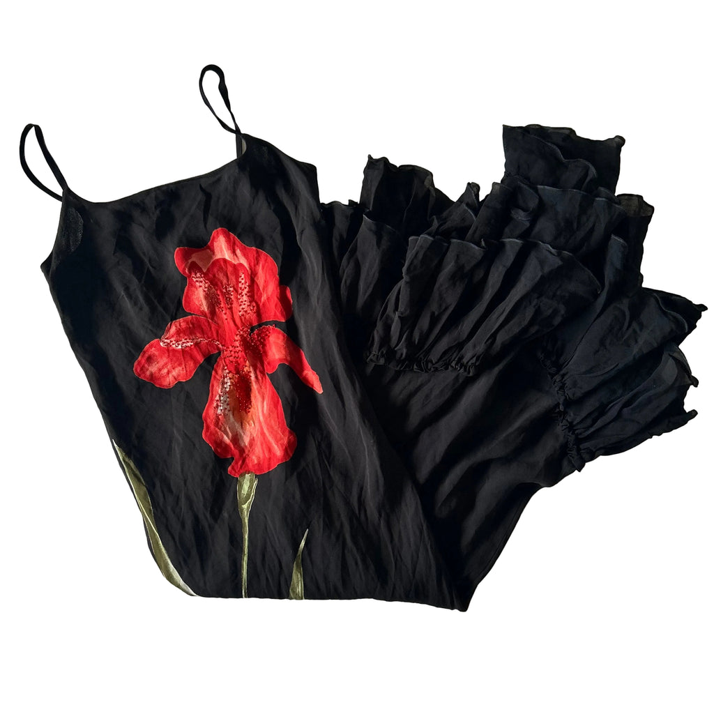 Flower beaded dress M