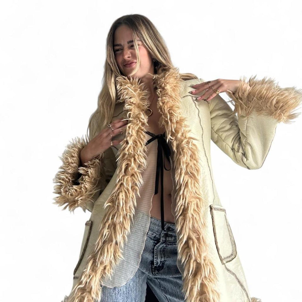 Miss Sixty afghan/ penny lane coat- small