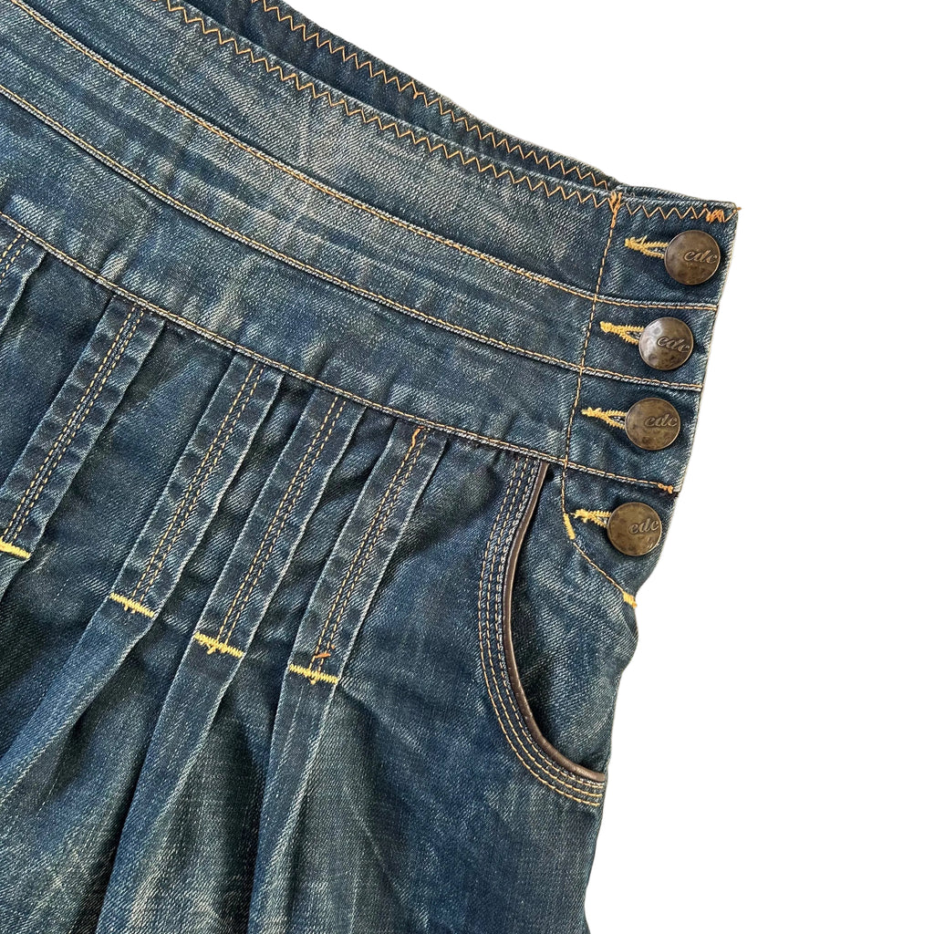 EDC denim pleated skirt XS/S