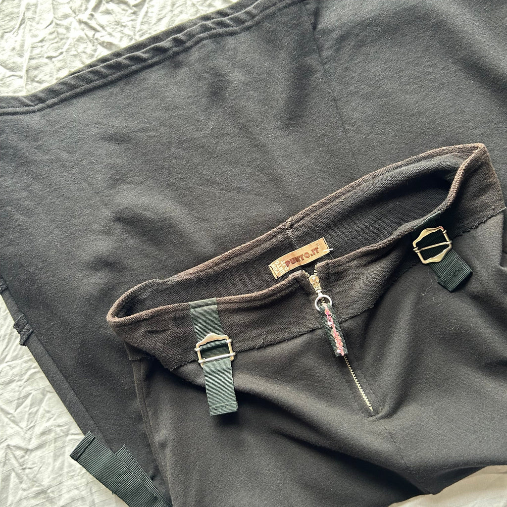 Made in Italy Black Long Skirt: Size S/M