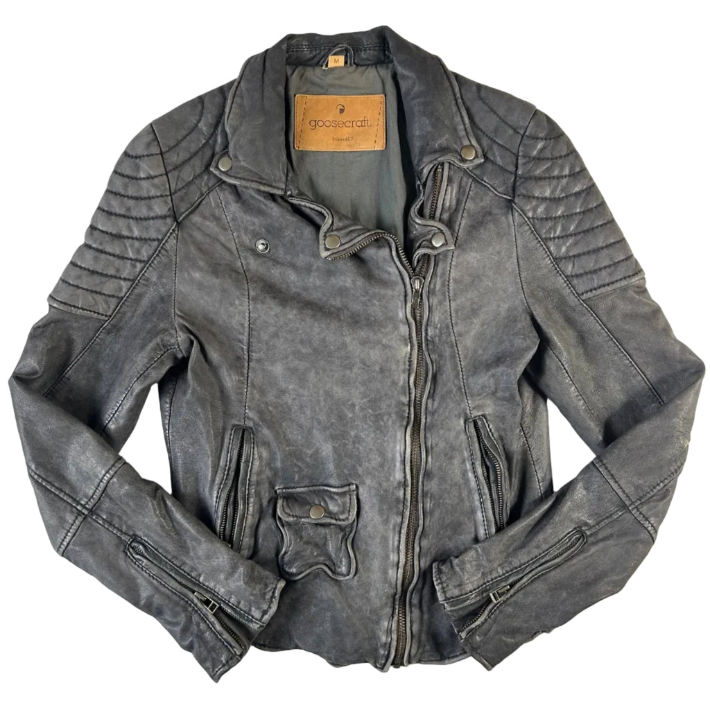 Goosecraft leather jacket- S/M