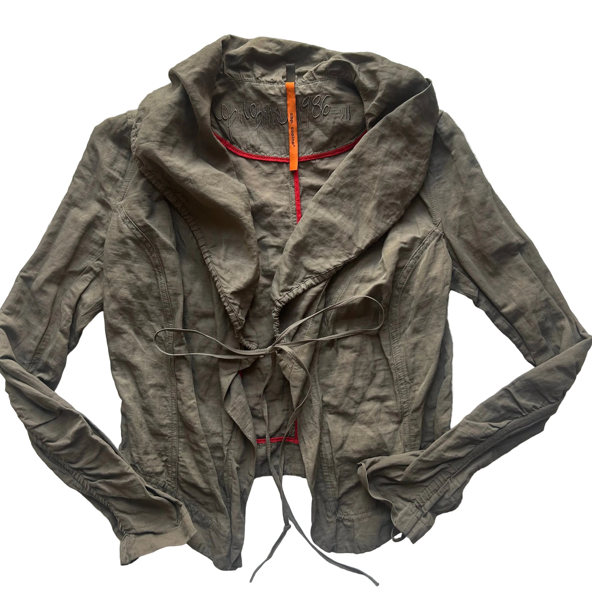Cop Copine Tie Up Jacket: Size S