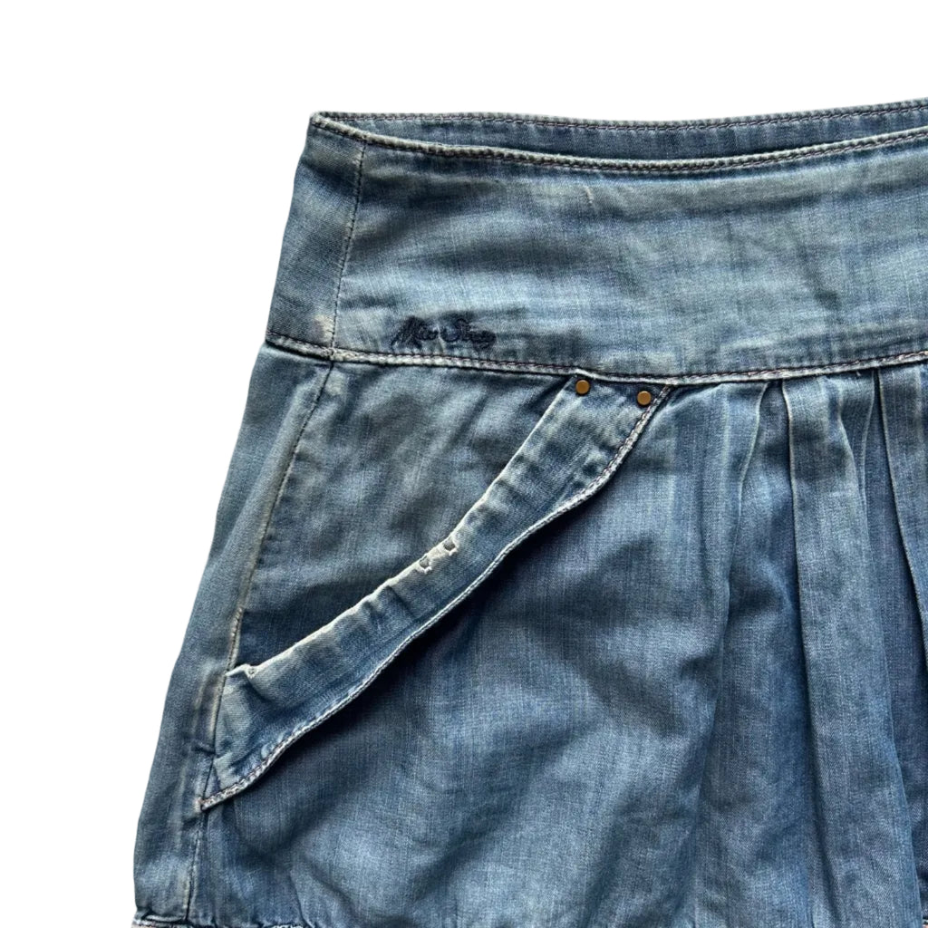 Miss Sixty Denim Mini Skirt: Size Small