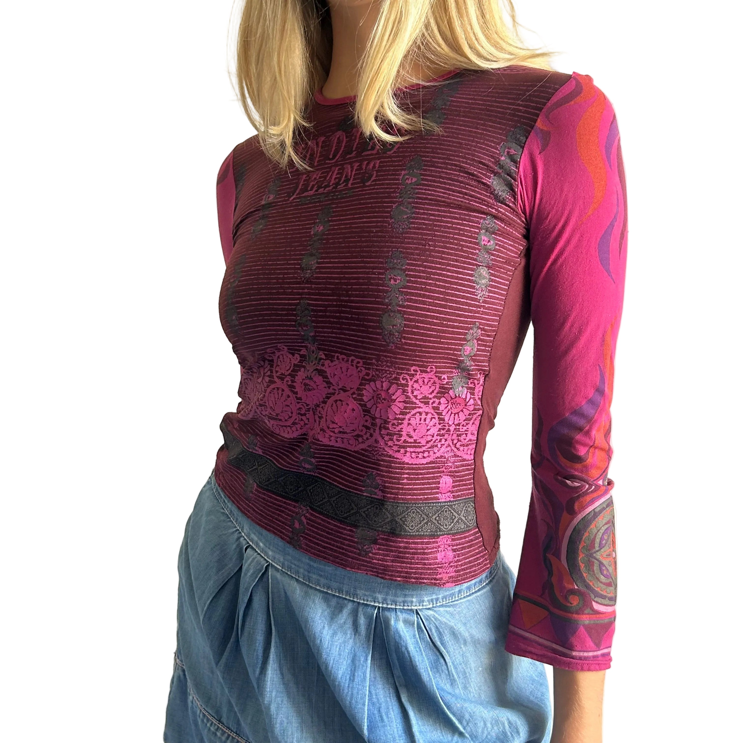 Morgan De Toi Graphic Long Sleeve: Size S
