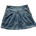 Miss Sixty Denim Mini Skirt: Size Small