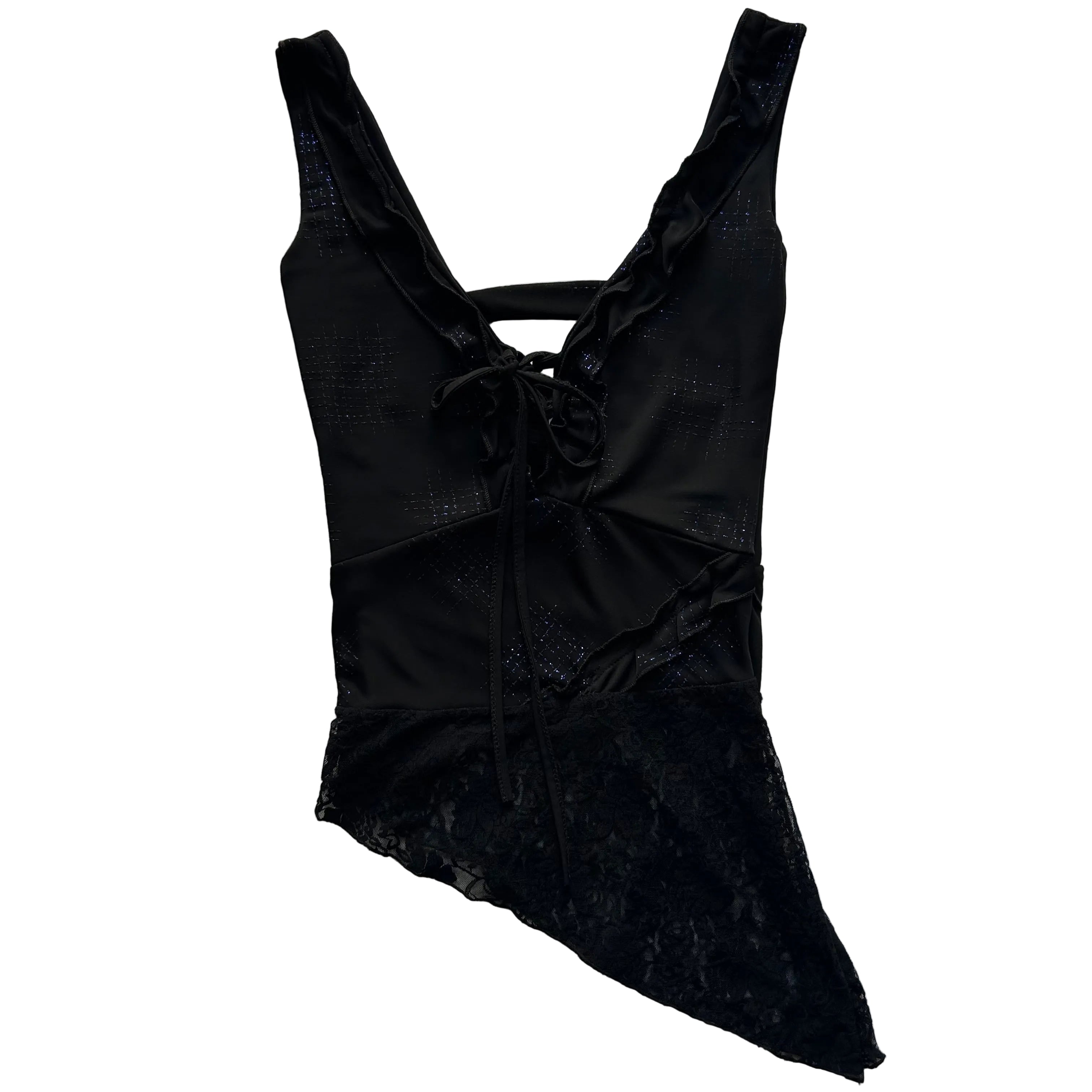 Made in Italy Asymmetrical Top: Size M/L