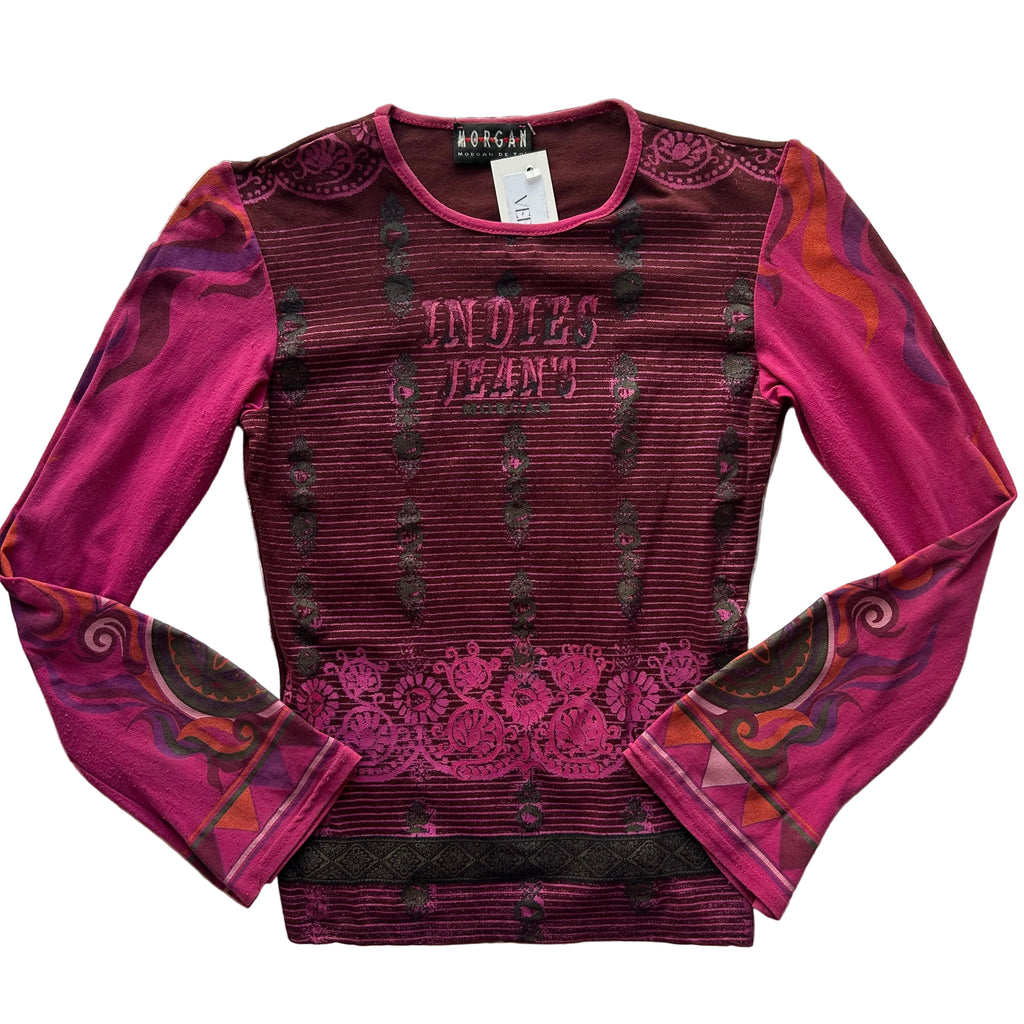 Morgan De Toi Graphic Long Sleeve: Size S