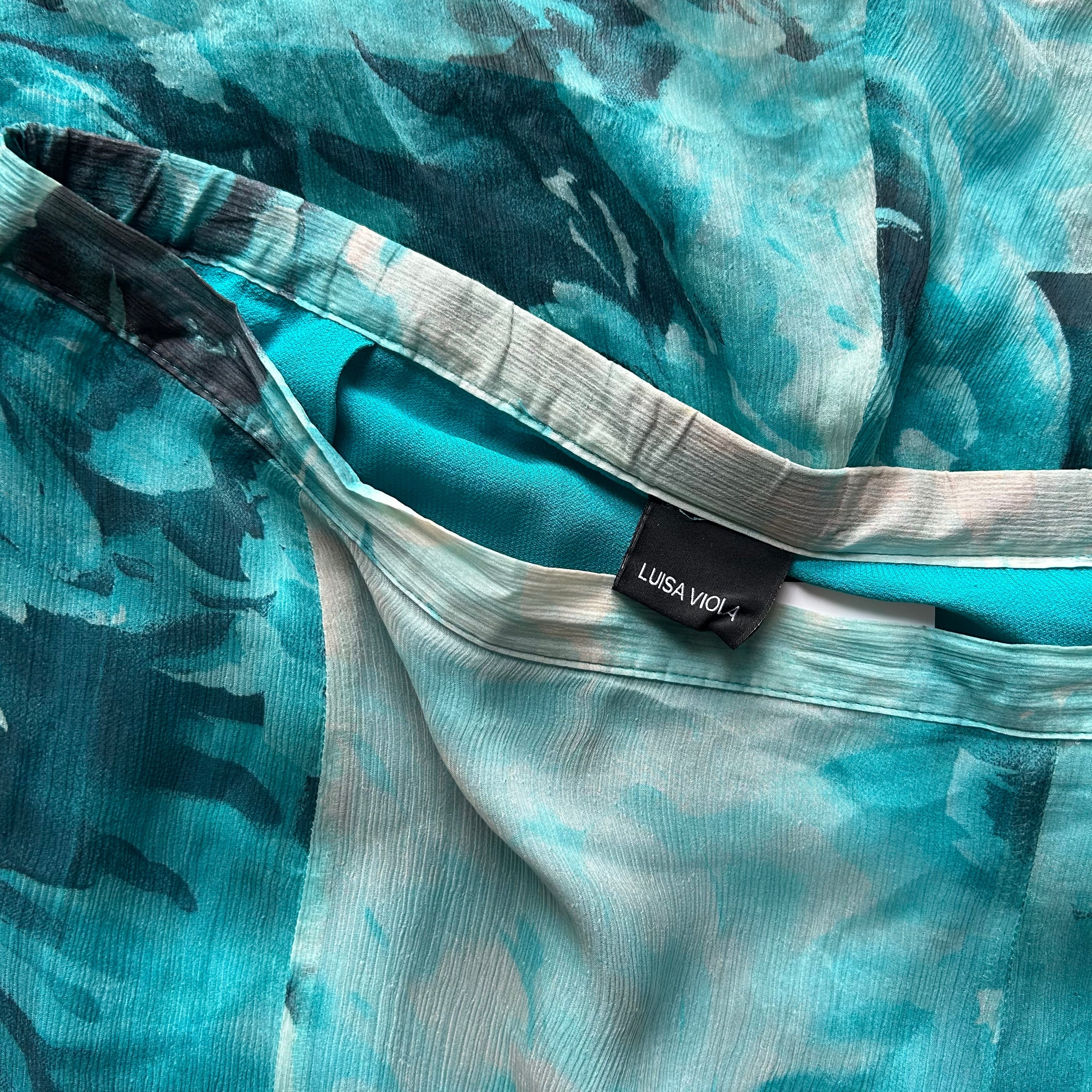Luisa Viola Silk Skirt: Size L