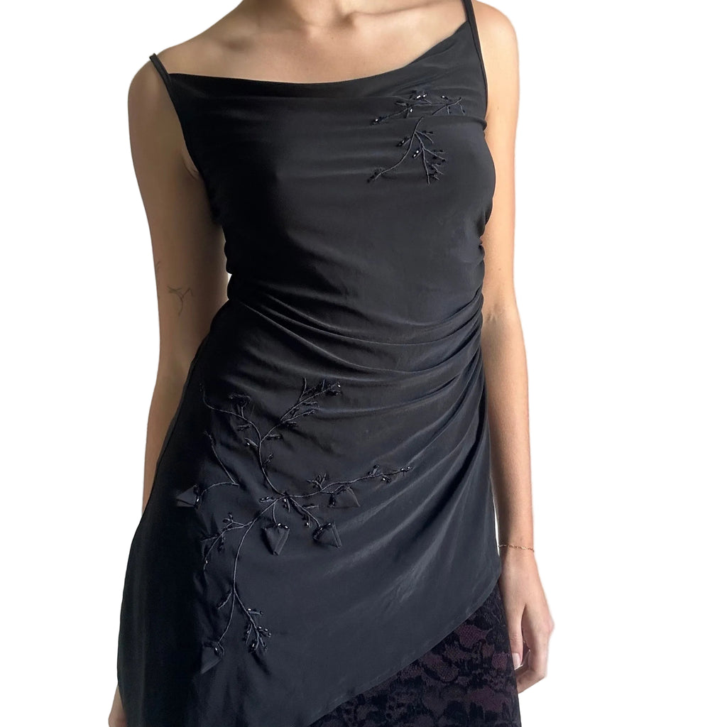 Beaded asymmetrical top: M/L