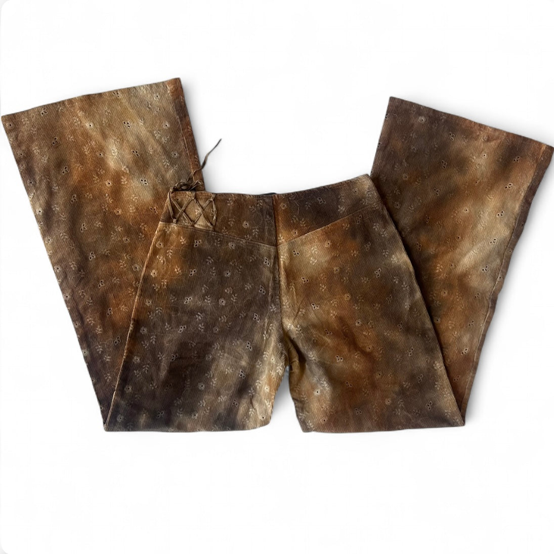 Made in Italy ribbed corduroy wide legs flares- size small