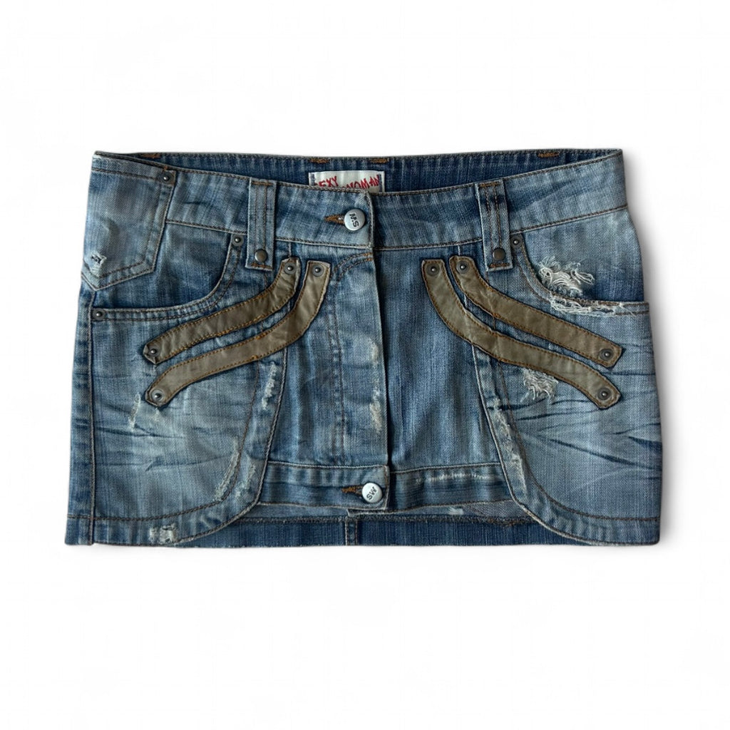 ‘Sexy Woman’ denim mini skirt