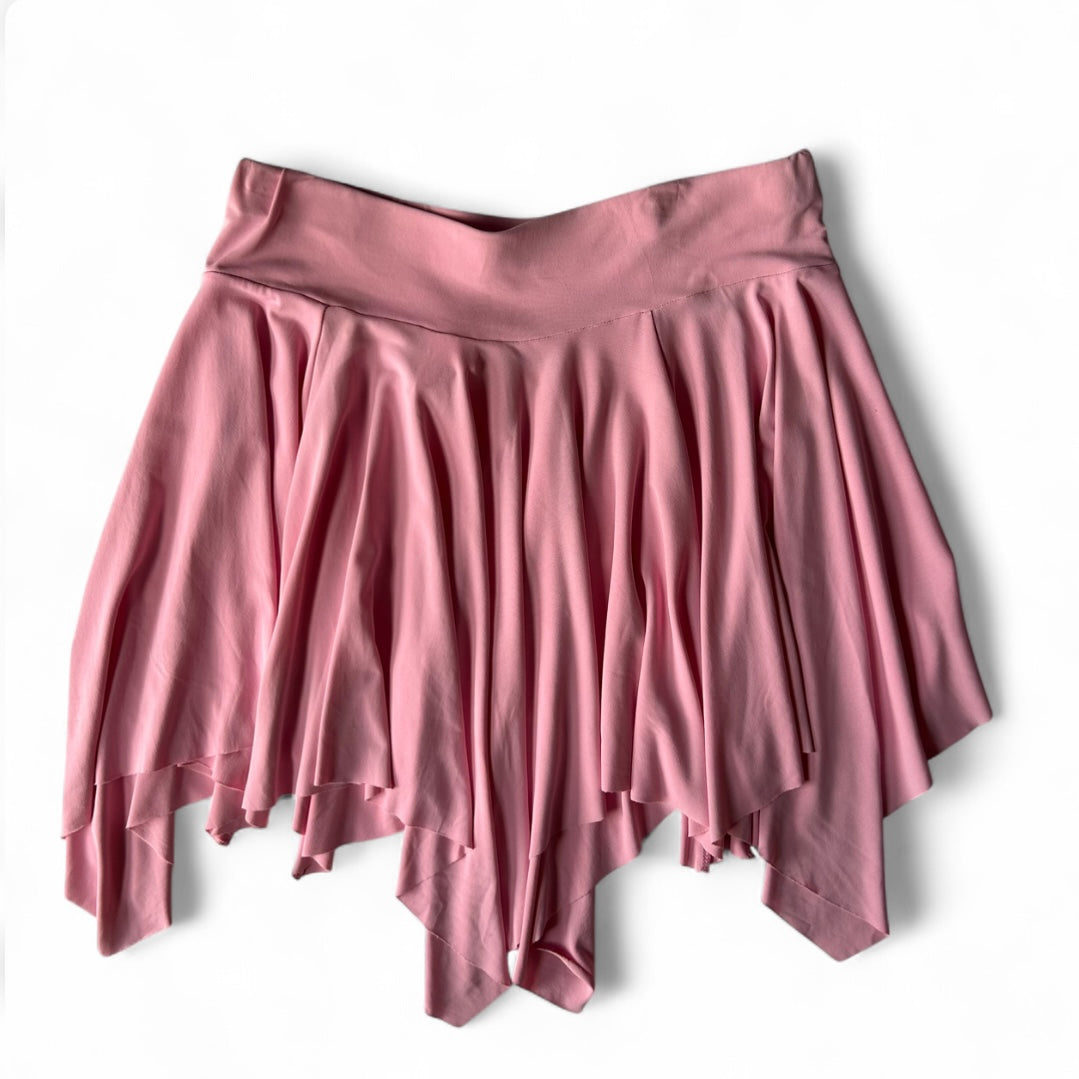 Pink asymmetrical skirt- size medium