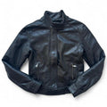 Mira furs Italian cafe racing leather jacket - S