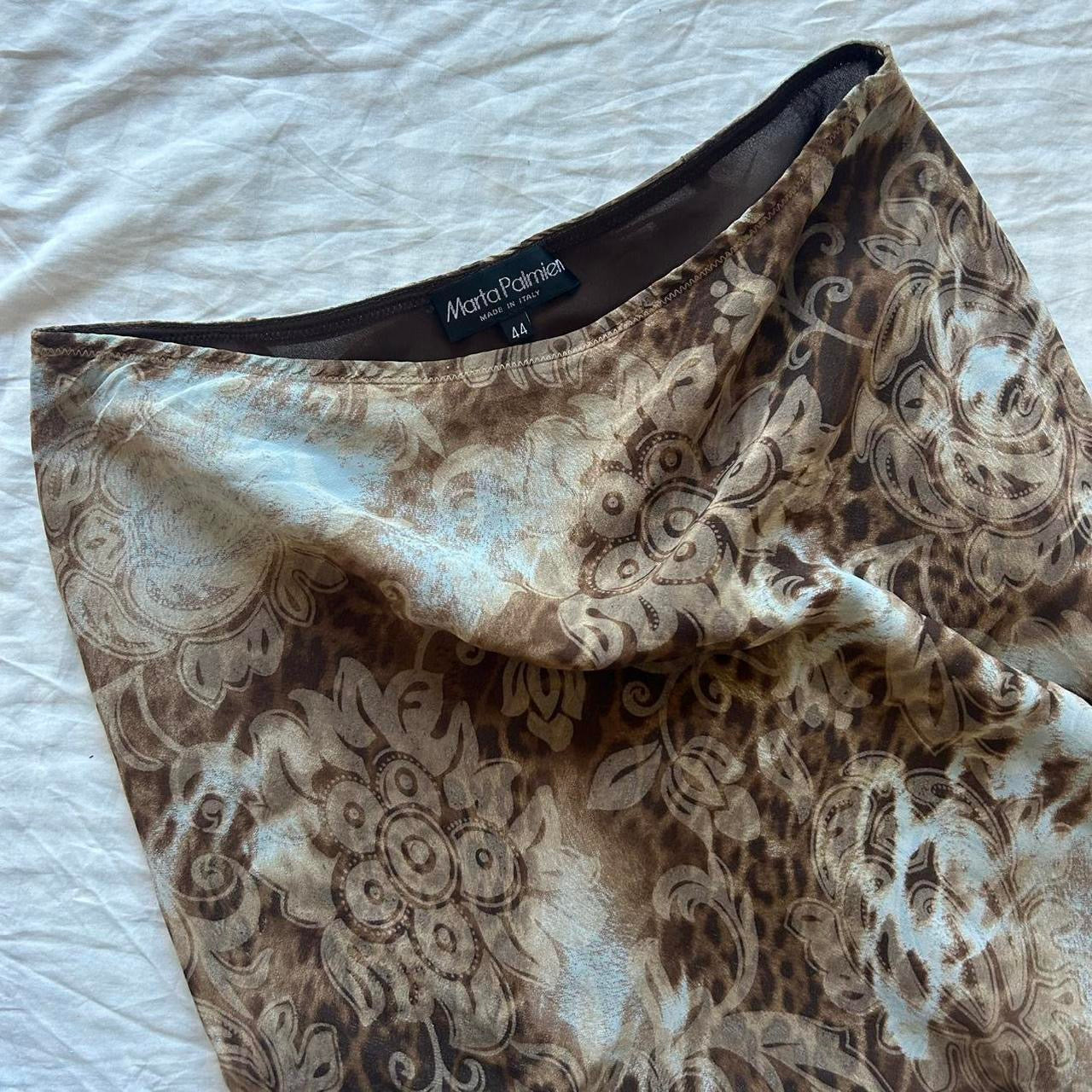 Made in Italy silk skirt - M