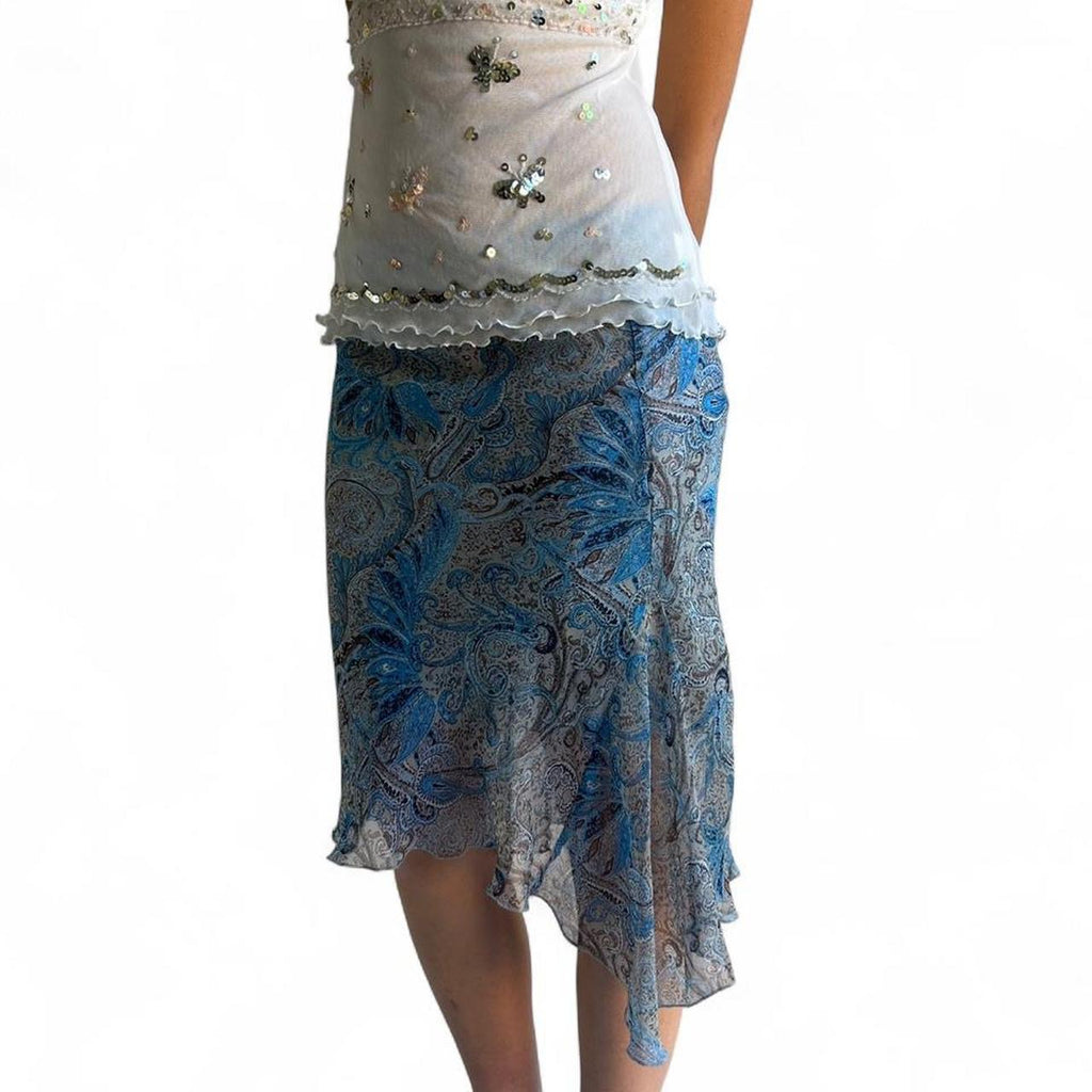 Infinity woman paisley patterned skirt- M