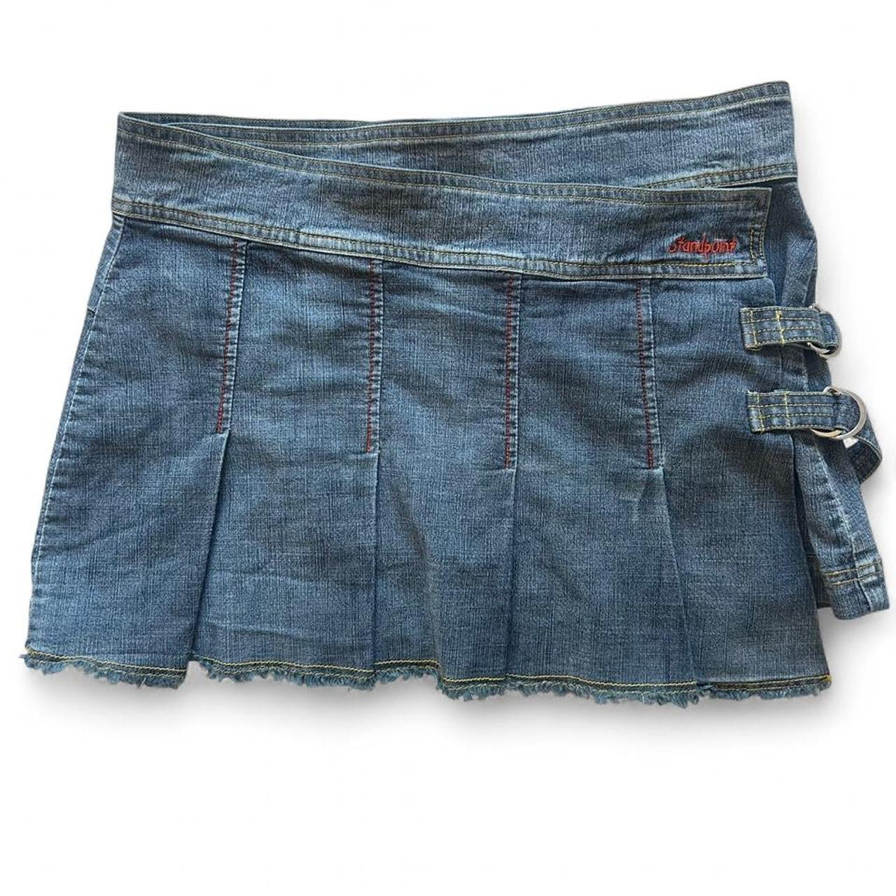 Standpoint denim wrap skirt - L