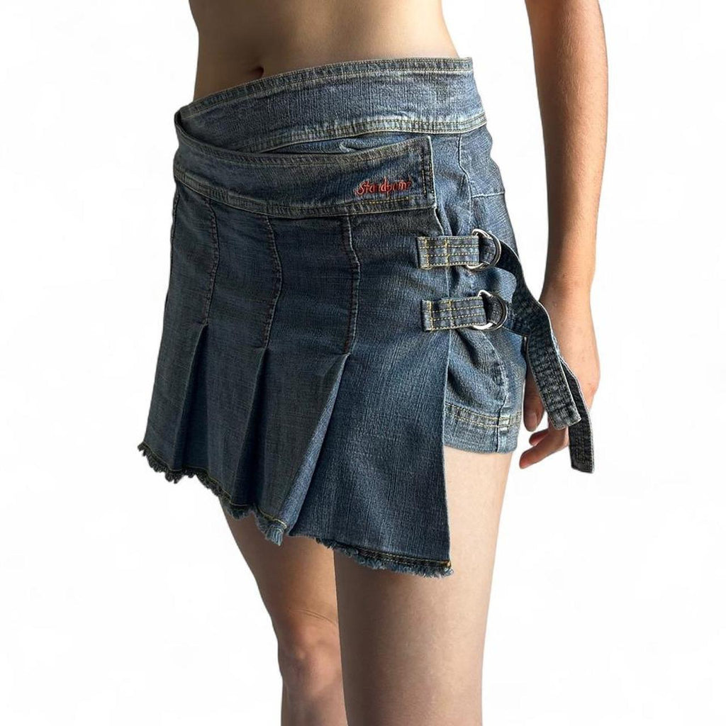 Standpoint denim wrap skirt - L