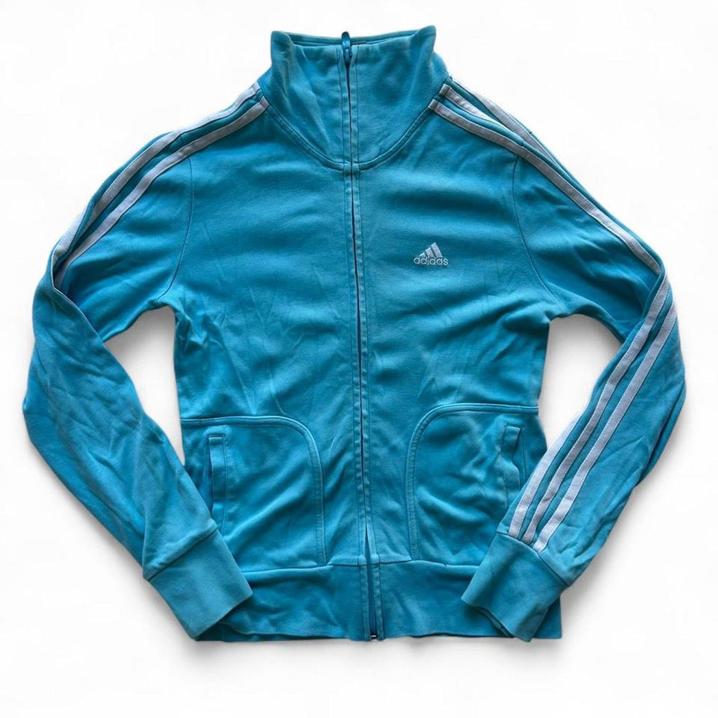 Blue Adidas zip up jacket- S