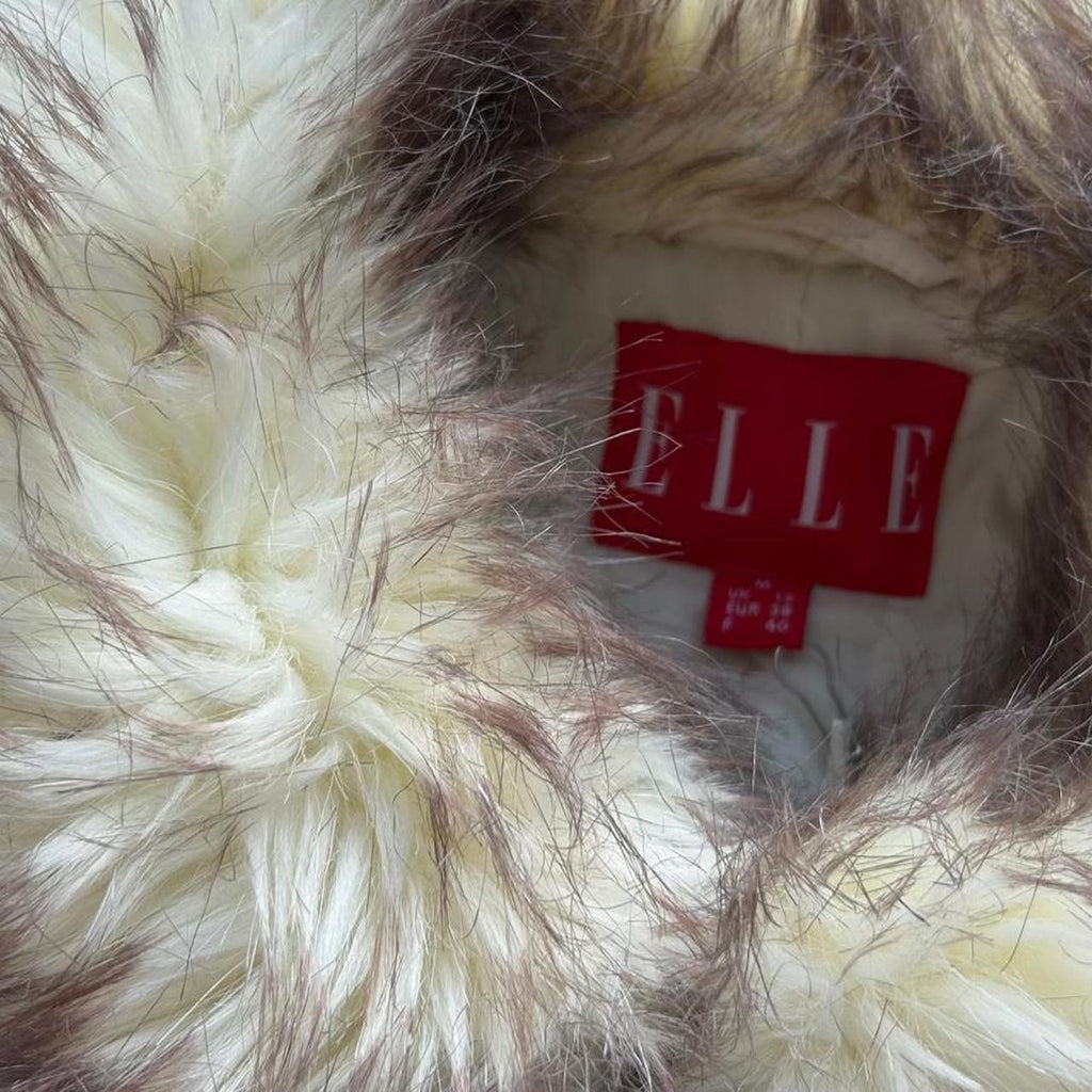 Elle puffer jacket with faux fur- M