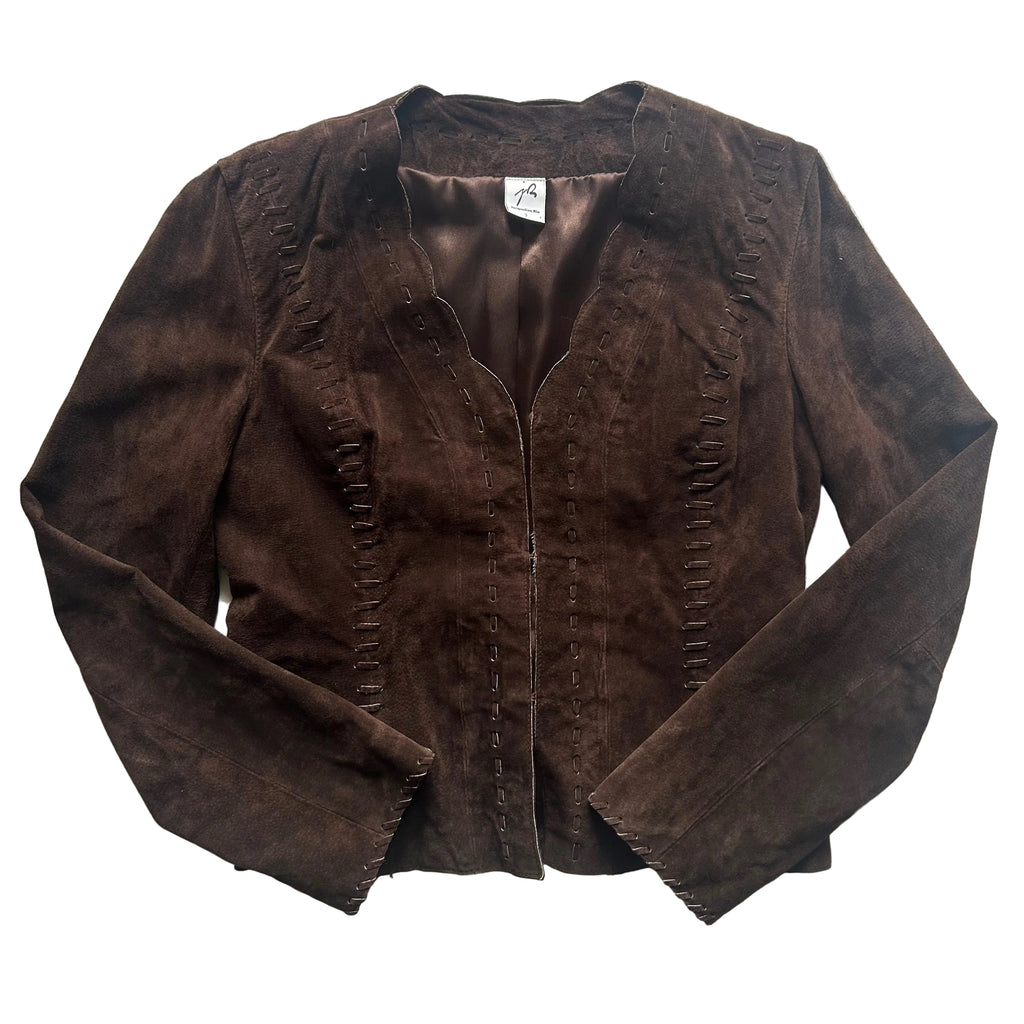 Brown suede jacket- medium