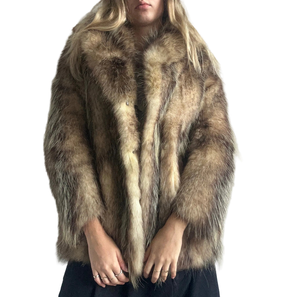Fur jacket, M/L