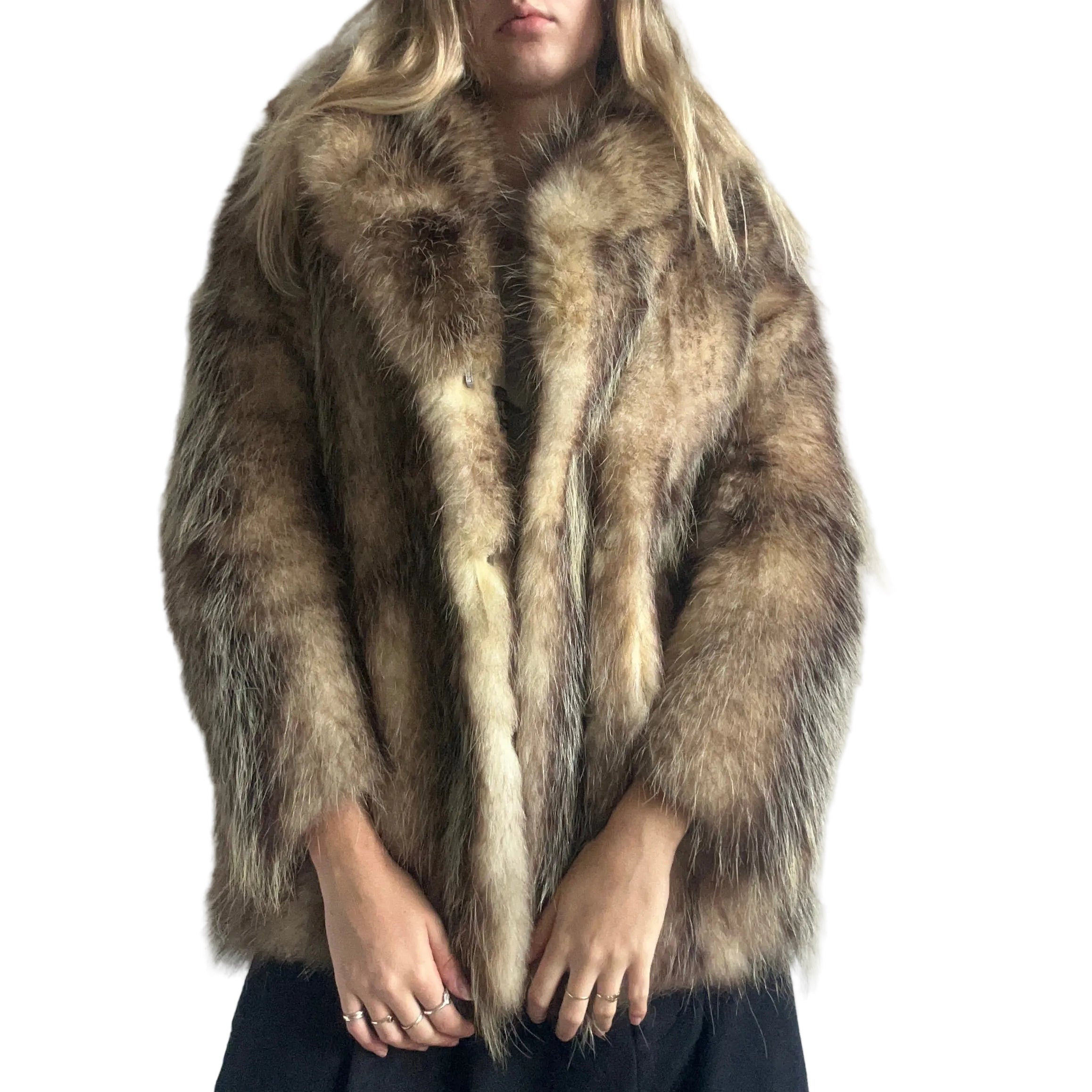 Fur jacket, M/L