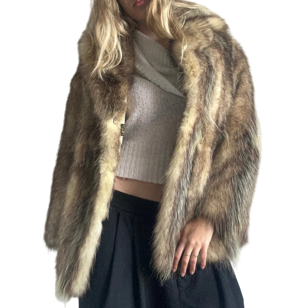 Fur jacket, M/L