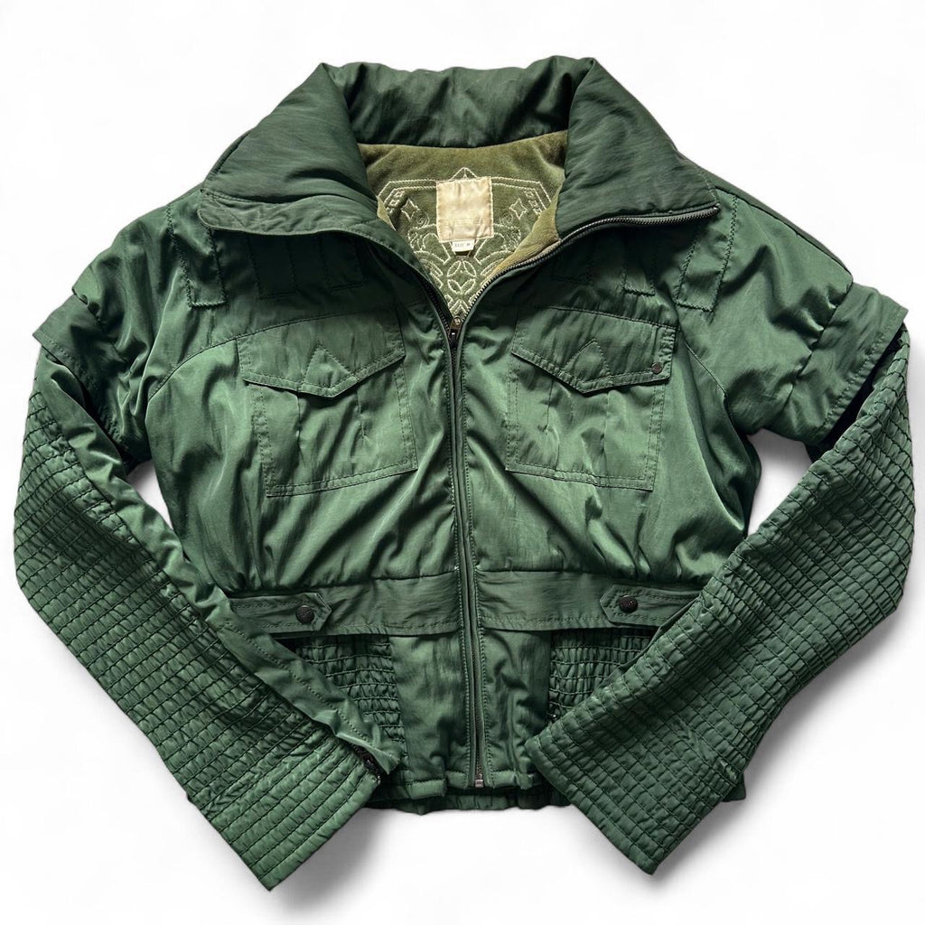 Diesel green puffer jacket- medium