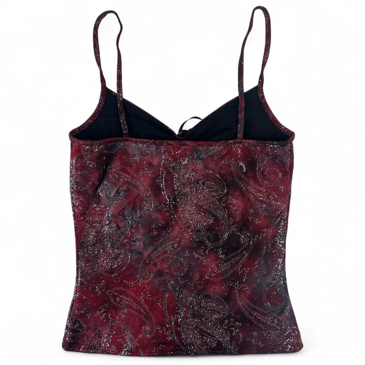 Cami with tie up bow detail: XS/S