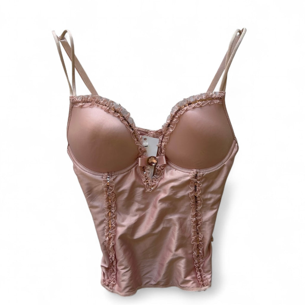 Pink corset top