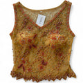 Orange beaded tank