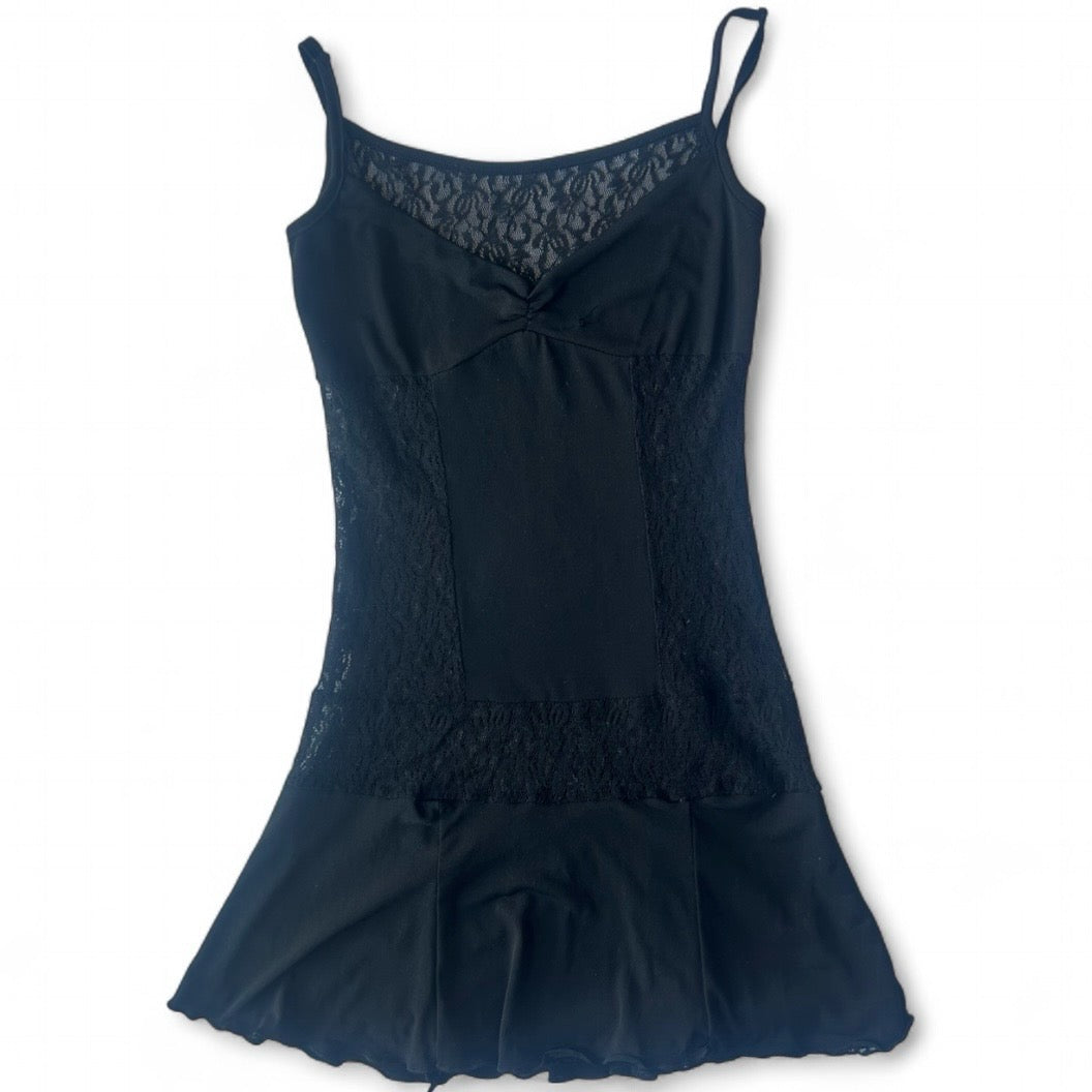 Black mini lace dress- size xs-small