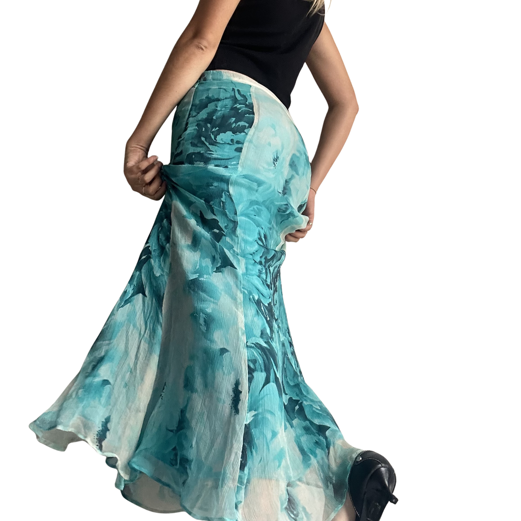 Luisa Viola Silk Skirt: Size L